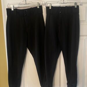 Youth Baseball Black Pants - Brand New Set of TWO